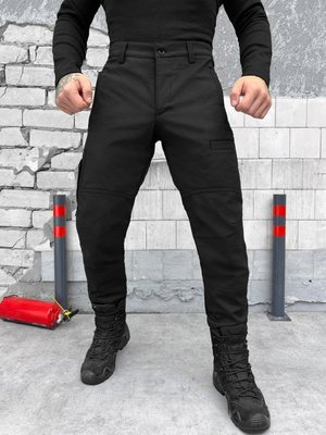 Тактичні штани софтшел Combat (оригінал) black ВТ6778 23754 фото